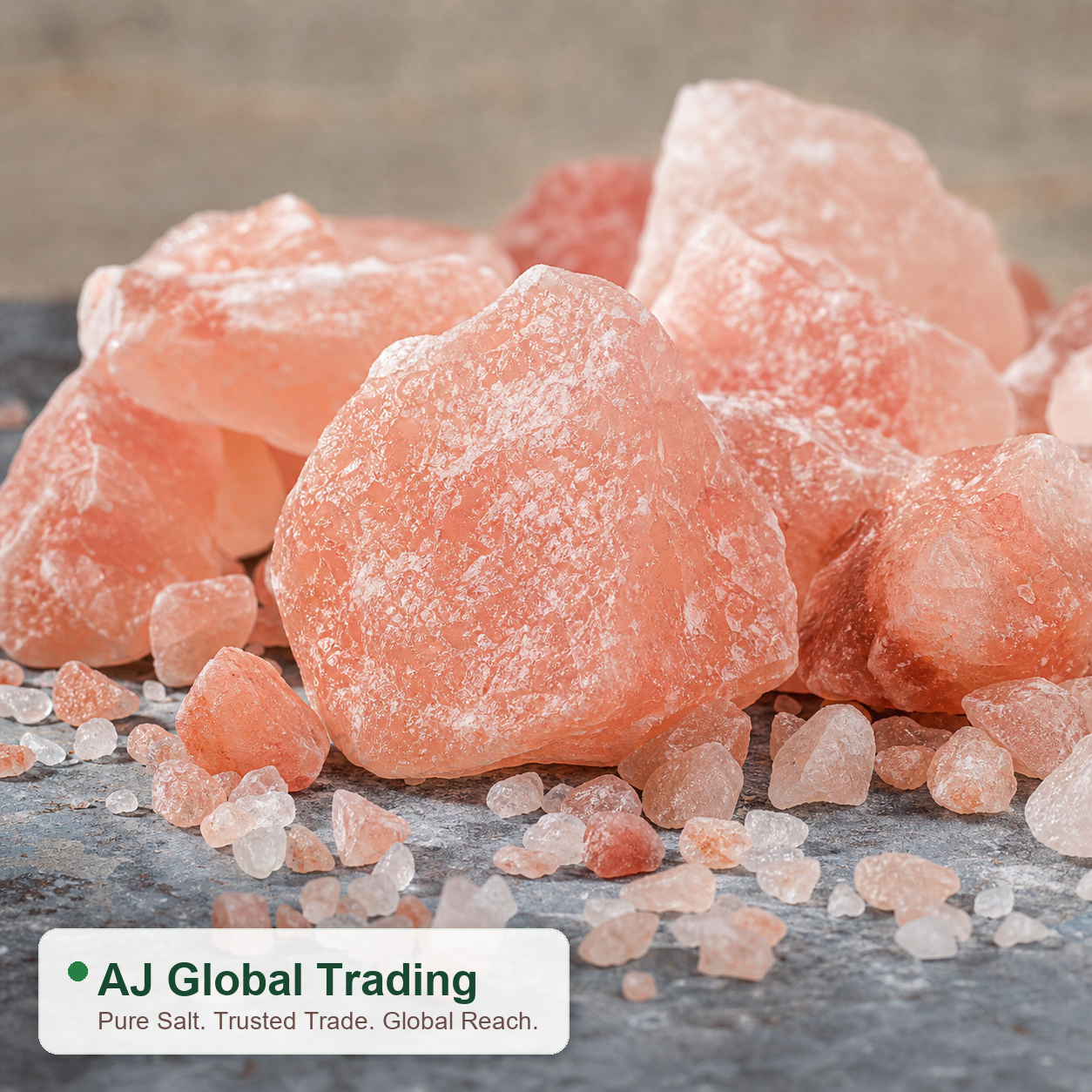 Natural salt chunks